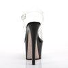 SKY-308CRS Plateau Sandaletten Schwarz/Champagner | Pleaser