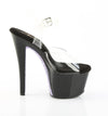 SKY-308CRS Plateau Sandaletten Schwarz Lack mit Nieten | Pleaser