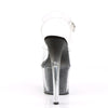 SKY-308G-T Plateau Sandaletten Transparent/Schwarz | Pleaser