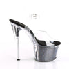 SKY-308GF Plateau Sandaletten Transparent/Schwarz von Pleaser – Ansicht 5