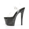SKY-308MG Plateau Sandaletten Schwarz | Pleaser