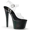 SKY-308MG Plateau Sandaletten Schwarz | Pleaser