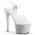 SKY-308MG Plateau Sandaletten Silber | Pleaser