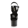 SKY-308N Plateau Sandaletten Schwarz Lack | Pleaser