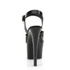 SKY-308N Plateau Sandaletten Schwarz Lack | Pleaser