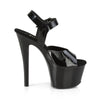 SKY-308N Plateau Sandaletten Schwarz Lack | Pleaser
