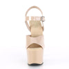 SKY-308N Plateau Sandaletten Beige Lack | Pleaser