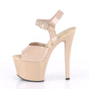 SKY-308N Plateau Sandaletten Beige Lack | Pleaser