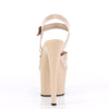 SKY-308N Plateau Sandaletten Beige Lack | Pleaser