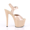 SKY-308N Plateau Sandaletten Beige Lack | Pleaser