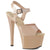 SKY-308N Plateau Sandaletten Beige Lack | Pleaser