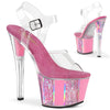 SKY-308OF Plateau Sandaletten Baby Pink | Pleaser