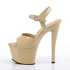 SKY-309 Plateau Sandaletten Lack Creme | Pleaser