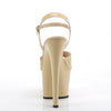 SKY-309 Plateau Sandaletten Lack Creme | Pleaser