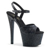 SKY-309MMG Plateau Sandaletten Schwarz | Pleaser