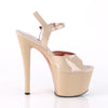 SKY-309TT Plateau Sandaletten Nude/Rosé Gold | Pleaser