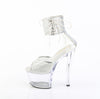 SKY-324PREM-RSNT Sandalette Plateauschuhe Transparent | Pleaser