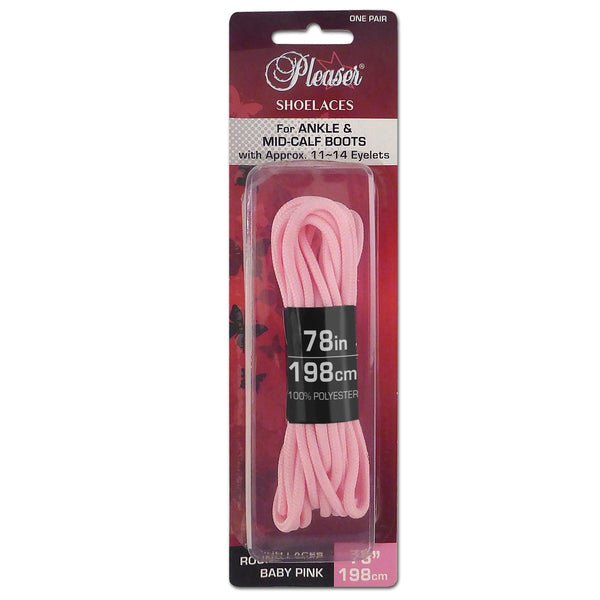 Schnürsenkel Baby Pink 198 cm, 335 cm & 457 cm | Pleaser