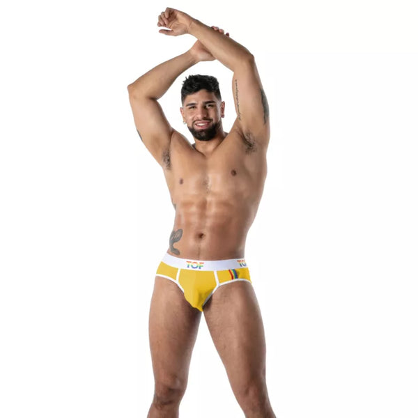 Gelber Pride Joyful-Slip von TOF Paris – Ansicht 4