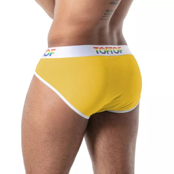 Gelber Pride Joyful-Slip von TOF Paris – Ansicht 3