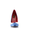 SMITTEN-05 Pumps Navy Blau-Weiss Kunstleder | Pin Up Couture