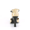 SMITTEN-10 Pumps - Schwarz/Beige | Pin Up Couture