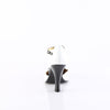 SMITTEN-10 Pumps Weiss-Schwarz Lack | Pin Up Couture