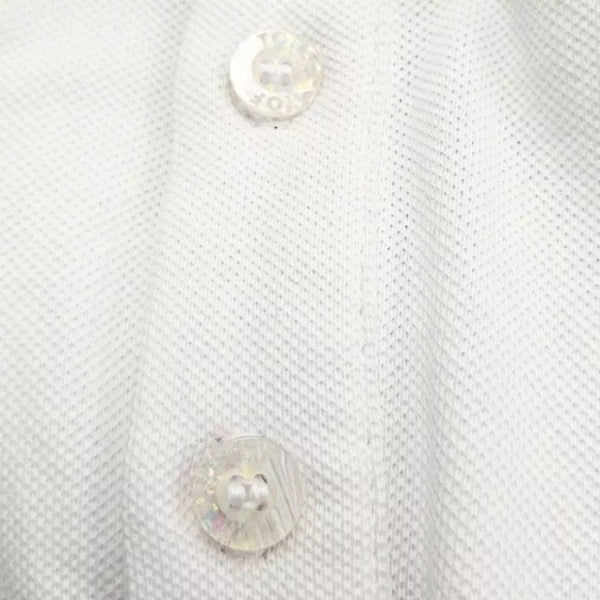 Weißes Premium Polo Shirt aus seidiger Baumwolle von TOF Paris – Ansicht 6