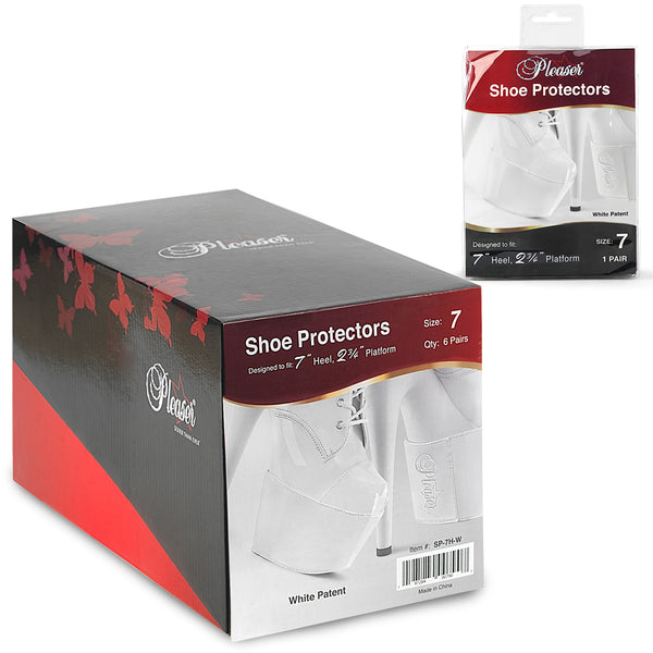 SP-7H Schuhschoner für 7-Zoll-Absätze Weiß von Pleaser