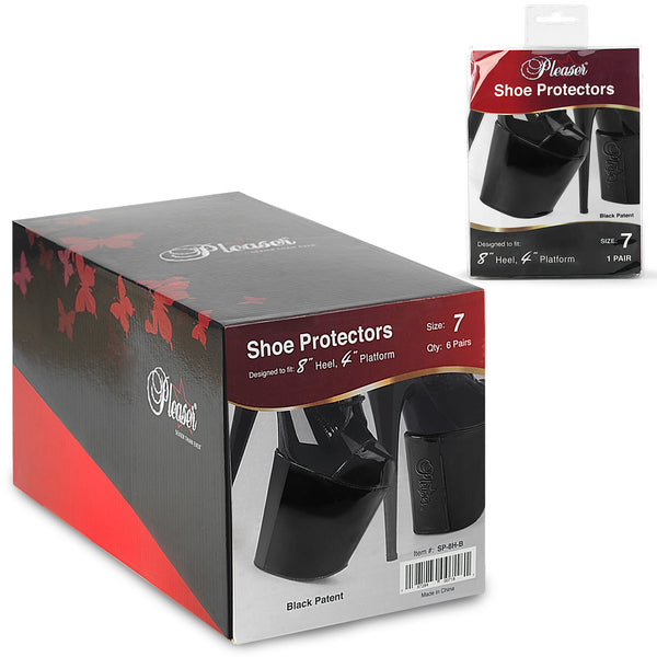 SP-8H Schuhschoner für 8-Zoll-Absätze Schwarz von Pleaser