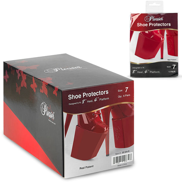 SP-8H Schuhschoner für 8-Zoll-Absätze Rot von Pleaser