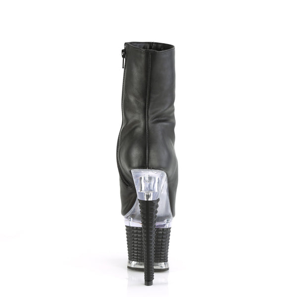 SPECTATOR-1012 Plateau Stiefeletten - Schwarz Matt | Pleaser