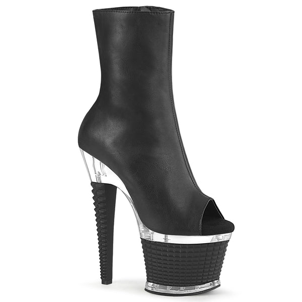SPECTATOR-1012 Plateau Stiefeletten - Schwarz Matt | Pleaser