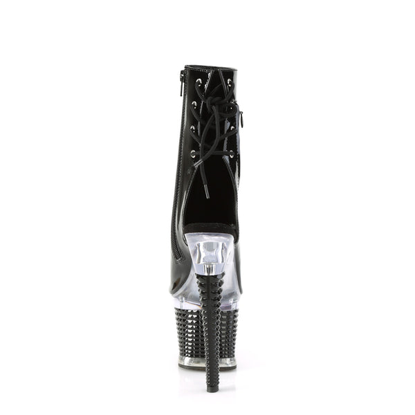 SPECTATOR-1018 Plateau Stiefeletten - Schwarz Lack | Pleaser