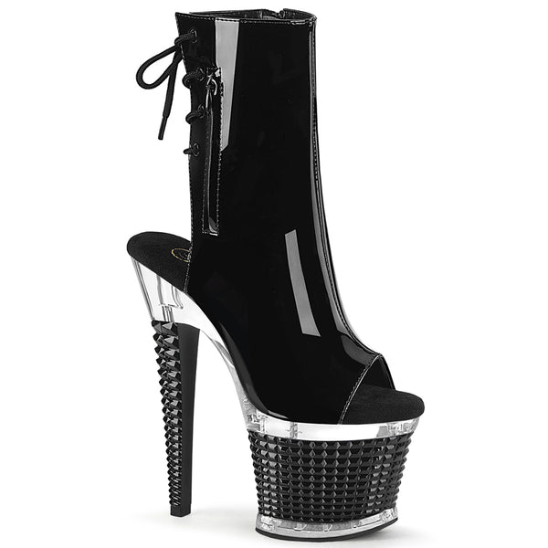 SPECTATOR-1018 Plateau Stiefeletten - Schwarz Lack | Pleaser
