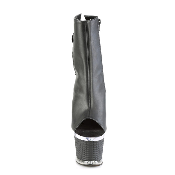 SPECTATOR-1018 Plateau Stiefeletten - Schwarz Matt | Pleaser