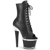 SPECTATOR-1021 Plateau Stiefeletten - Schwarz matt | Pleaser