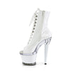 SPECTATOR-1021 Plateau Stiefeletten - Weiß | Pleaser