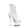 SPECTATOR-1021 Plateau Stiefeletten - Weiß | Pleaser