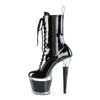 SPECTATOR-1040 Plateau Stiefeletten - Schwarz Lack | Pleaser