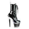 SPECTATOR-1040 Plateau Stiefeletten - Schwarz Lack | Pleaser