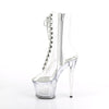 SPECTATOR-1040G Plateau Stiefeletten - Transparent | Pleaser