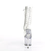 SPECTATOR-1040G Plateau Stiefeletten - Transparent | Pleaser