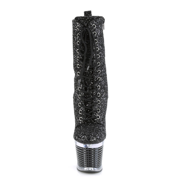SPECTATOR-1040G Plateau Stiefeletten - Schwarz | Pleaser