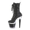 SPECTATOR-1040G Plateau Stiefeletten - Schwarz | Pleaser