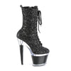 SPECTATOR-1040G Plateau Stiefeletten - Schwarz | Pleaser