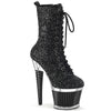 SPECTATOR-1040G Plateau Stiefeletten - Schwarz | Pleaser