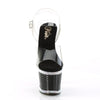 SPECTATOR-708RS Plateau Sandaletten - Transparent | Pleaser