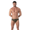 Herren Badehose - Slim Fit mit schnelltrocknender Mikrofaser, Khaki | TOF Paris