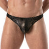 Goldener Splendid Swim Thong mit luxuriösem Glanz Effekt | TOF Paris